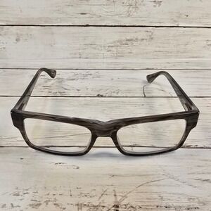 Stacy Adams SA09 Grey Woodgrain Rectangular Eyeglass Frames 57-19-150 Mens Mens